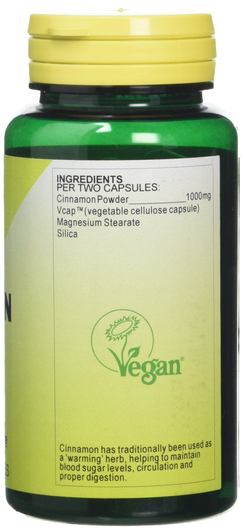 Health Plus Cinnamon 500mg Digestive and General Health Plant Supplement - 60 Gelatin Free Capsules - BeesActive Australia