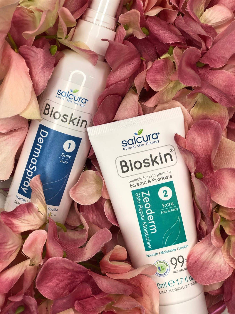 Salcura Natural Skin Therapy, Bioskin Zeoderm Skin Repair Moisturiser, Including Natural Ingredients Relieves Itchiness & Soothes Irritation, Ideal For Severely Dry & Dehydrated Skin 150ml - BeesActive Australia