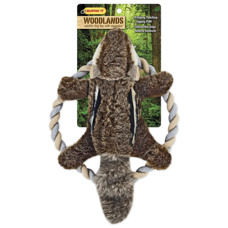 Ruffin' It Woodlands Stuffed Plush Dog Toy 8.5 inches Chipmunk - BeesActive Australia