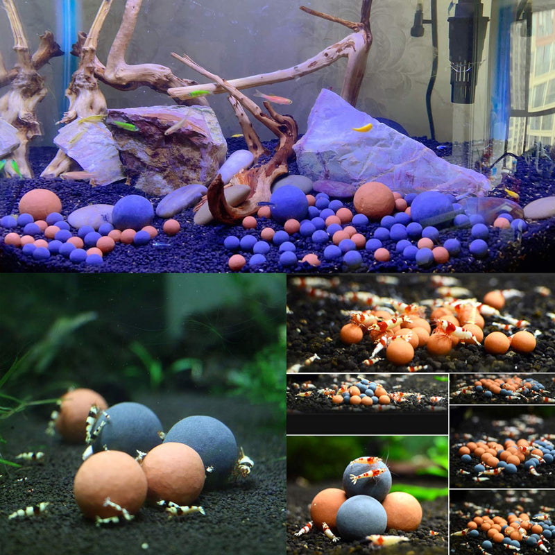 Tourmaline Balls for Betta Fish Tank Accessories.Shrimp Mineral Freshwater Aquarium Tank.Mineral Supplement Substrate.Decorate Fish Bowl Balls,Snail,Betta Fish Goldfish Food,Live Shrimp Food. - BeesActive Australia