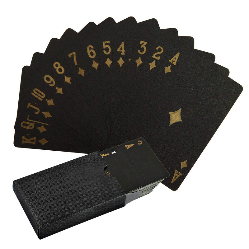 Talent Star Electric Shuffler 2 Decks ，Battery Operated Poker Shuffles Automatic Machine with Golden/Black Cards for Home Card Games, Poker, Rummy, Blackjack，UNO - BeesActive Australia