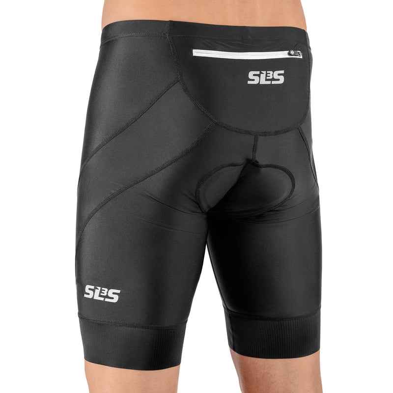 Triathlon Shorts Mens - Tri Short Men – Men's Tri Shorts - Compression Triathlon Short – SLS3 FX Z Black Edition Small Pitch Black - BeesActive Australia