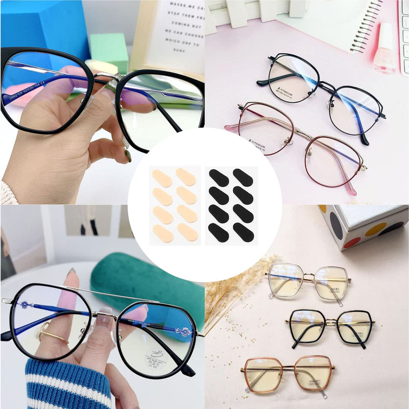 8 Pairs Glasses Nose Pads Water Drop Shape Adhesive Anti Slip Nose Pads Relieve Pressure Soft Foam Nose Pads for Eyeglasses and Sunglasses - BeesActive Australia