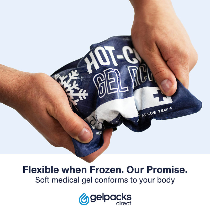 GPD 3in1 Gel Ice Pack for Sports Injuries, Reusable Heat Pack, Adjustable Cold Compress Wrap, Flexible Hot Cold Packs for Muscle Pain, Sciatica Pain Relief - All Body, Multi-Purpose (Gelpacks Direct) Medium (Single Pack) - BeesActive Australia