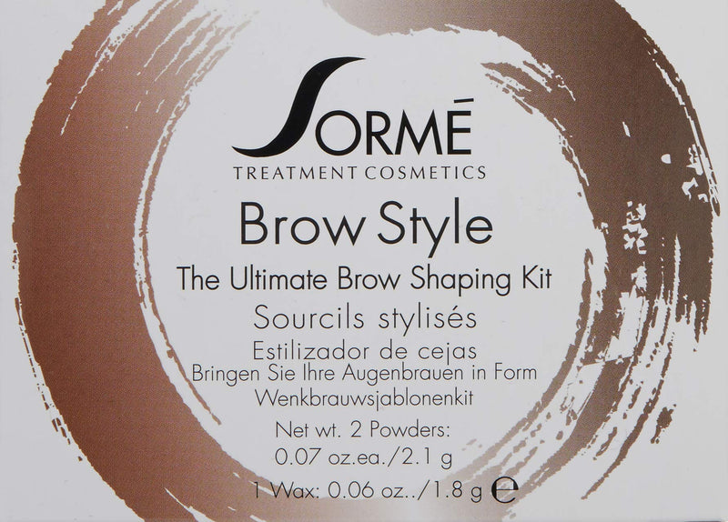 Sorme Cosmetics Natural & Age-Defying Brow Style Soft (Various Colors) Deep Brown - BeesActive Australia