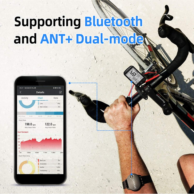 CYCPLUS Heart Rate Monitor Armband Waterproof Heart Rate Sensor for Men and Women, Bluetooth/ANT+ - BeesActive Australia