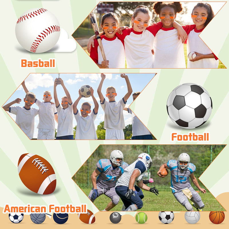 160 Pieces Sports Eye Black Stickers for Kids Football Eye Black Lettering Softball Baseball Face Stickers Lacrosse Fans Eye Strips with 2 Pencils for Party Game Sport Supplies (Orange) Orange - BeesActive Australia