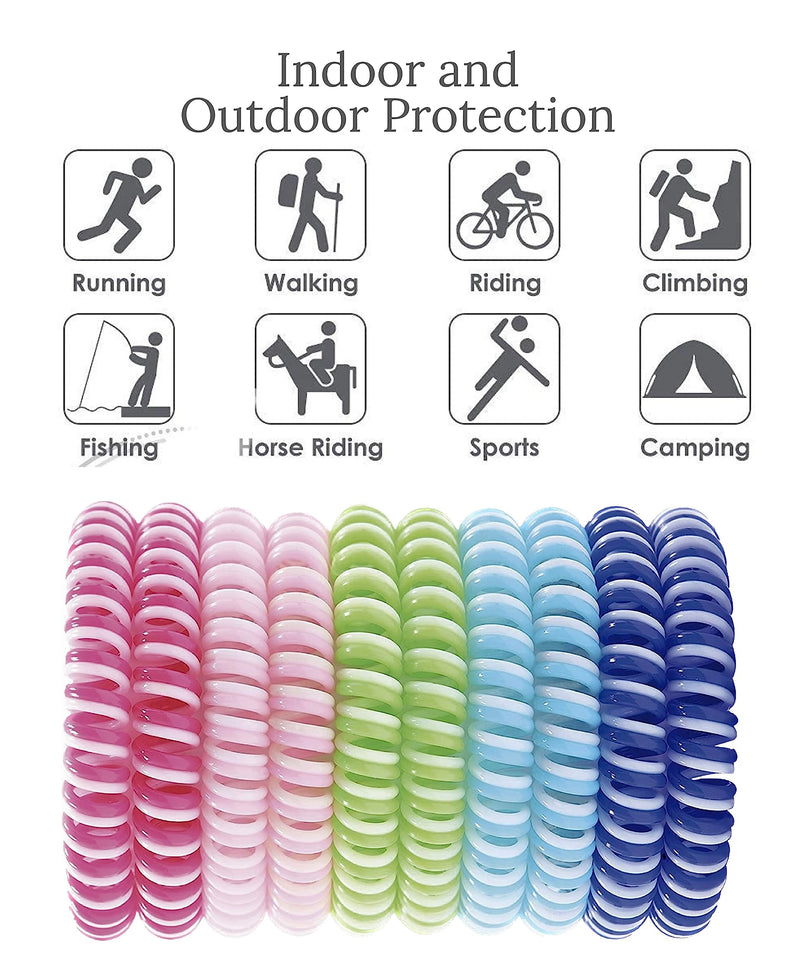 Waterproof Mosquito Repellent Bracelet, 20 Pack, Deet-Free Eva Wrist Bands, Effective Protection, Insect Mosquito Repeller Bands for Adults & Kids, Insect Repellent Protection, Resealable 20 Pack 1 Count (Pack of 20) - BeesActive Australia