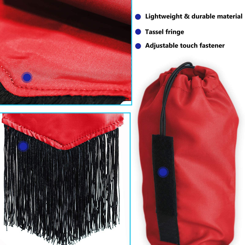 Harrison Howard Horse Tail Bag with Fringe Scarlet Red - BeesActive Australia