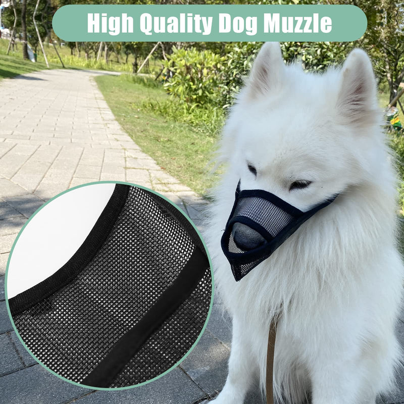 Dog Muzzle Anti Biting Barking - Soft Air Mesh Breathable and Drinkable，Adjustable Loop Pet Muzzle for Small Medium Large Dogs - (xs) - BeesActive Australia