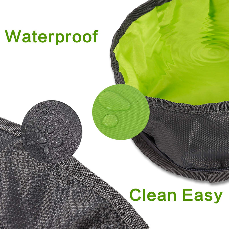 YMTECH Collapsible Dog Bowls for Travel,Portable and Light for Food and Water Orange,Green - BeesActive Australia