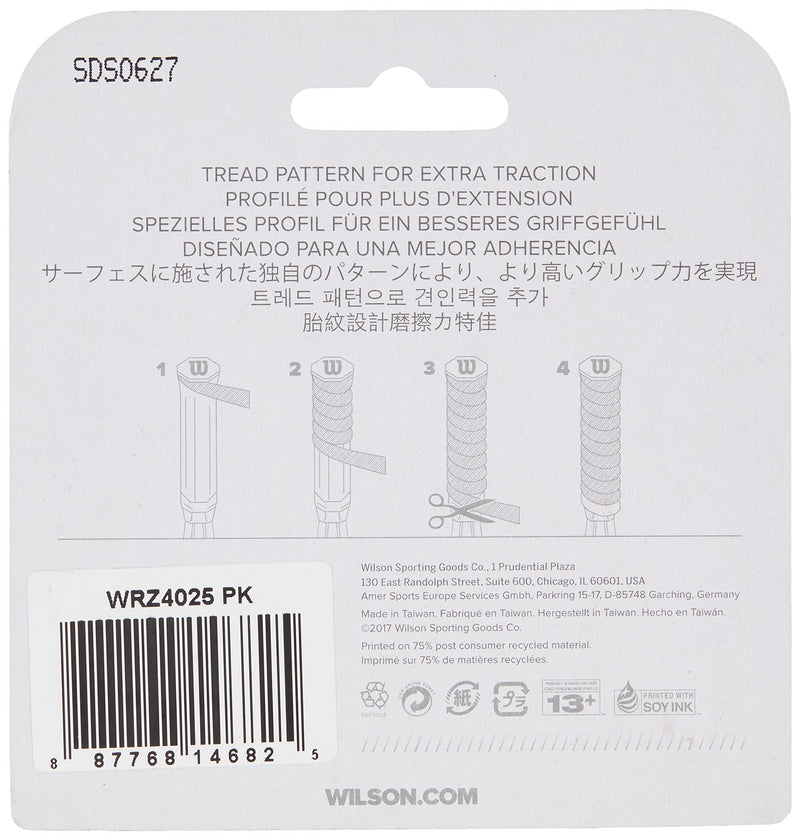 WILSON Profile Tennis Racquet Over Grip, Pink - BeesActive Australia