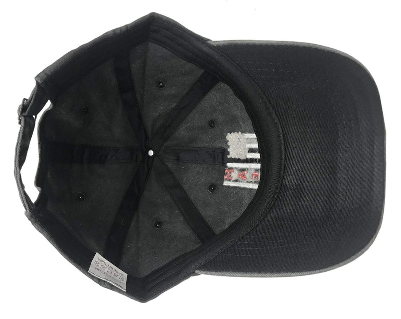 Unisex Make America Great Again MAGA Vintage Adjustable Baseball Cap Denim Dad Hat Embroidered Black One Size - BeesActive Australia