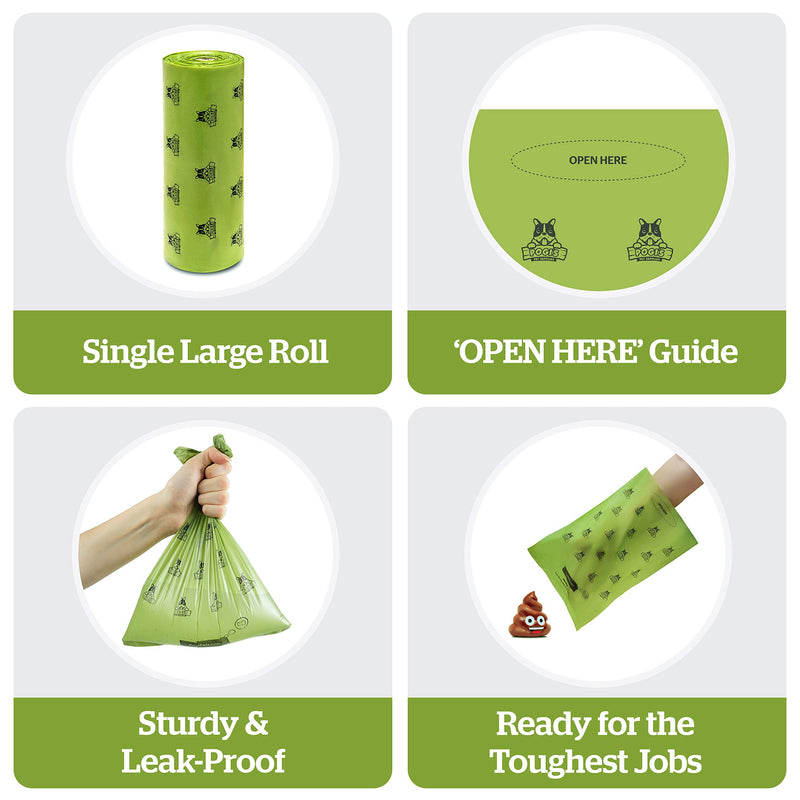 Pogi's Poop n' Wipe Combo - 500 Dog Poop Bags and 100 Plant-based Grooming Wipes Bundle - BeesActive Australia