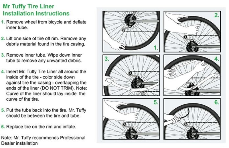 Mr. Tuffy Bicycle Tire Liner 20 x 1.5-1.9 Regular - BeesActive Australia