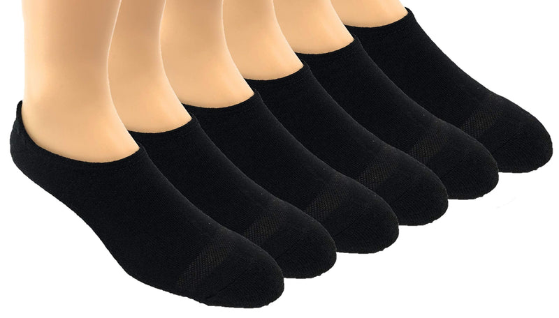Converse Mens No Show Socks 6 Pack Half Cushion Ultra Low Made For Chucks Size 6-12 Black - BeesActive Australia