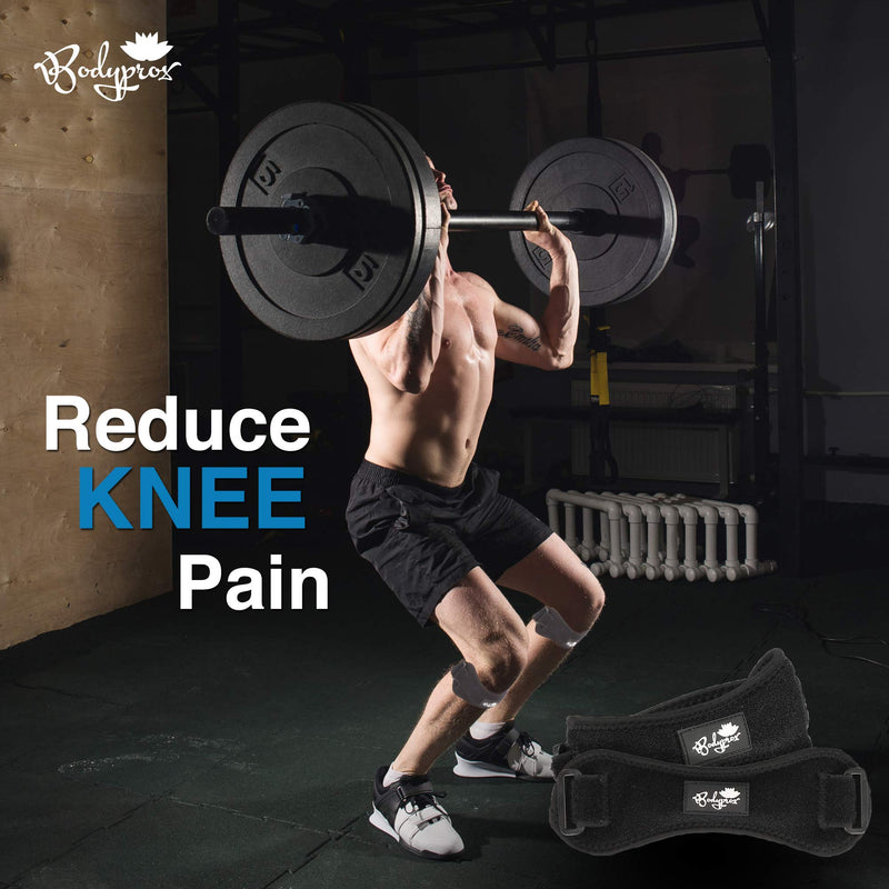 Patella Tendon Knee Strap 2 Pack, Knee Pain Relief Support Brace Hiking, Soccer, Basketball, Running, Jumpers Knee, Tennis, Tendonitis, Volleyball & Squats - BeesActive Australia