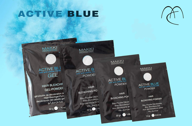 Dust Free Active Blue Hair Bleach Bleaching GEL-Powder with ANTI YELLOW molecules 50g - BeesActive Australia