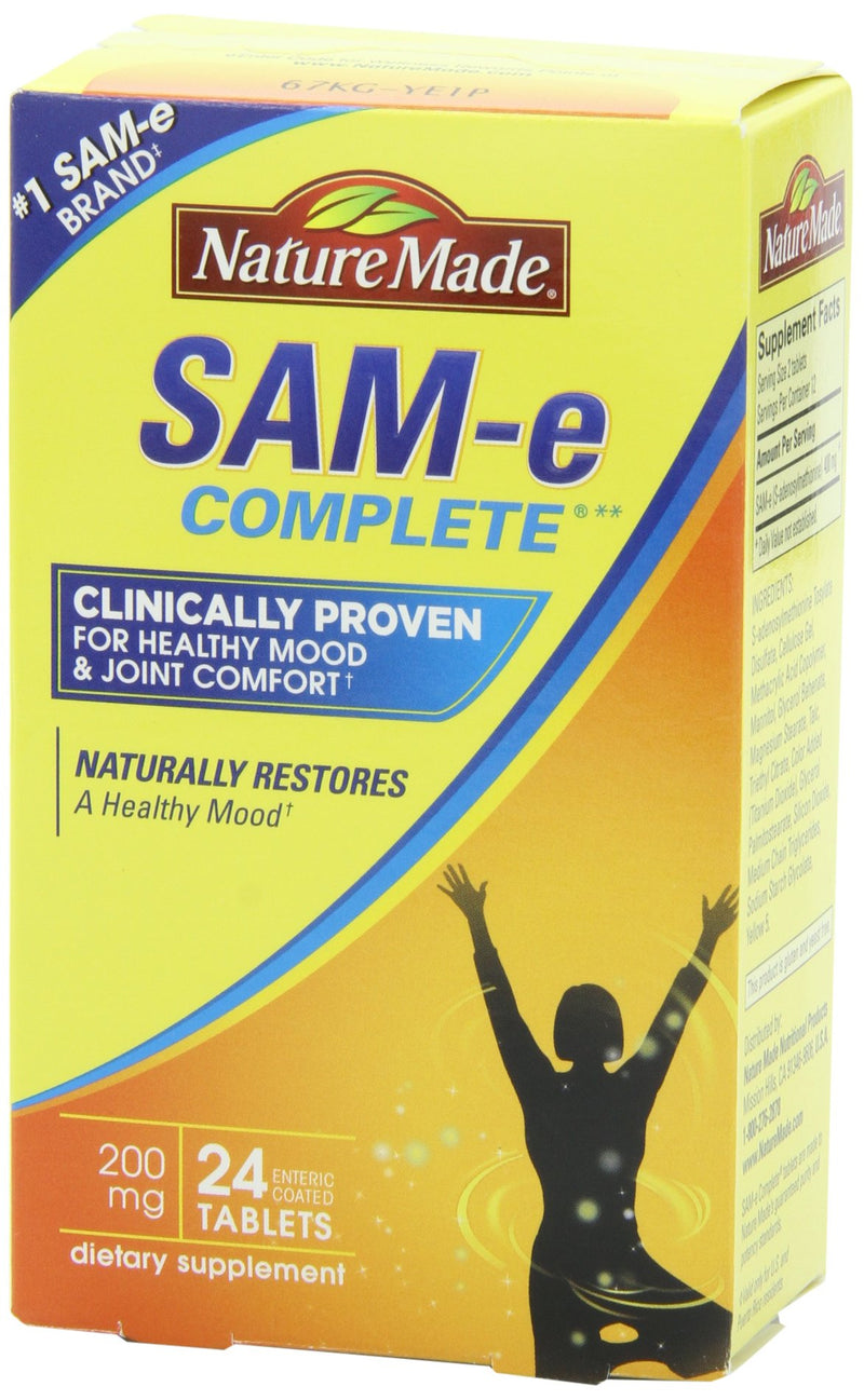 Nature Made SAM-e Complete 200 mg Tablets, 24 Count for Supporting a Healthy Mood 24 Count (Pack of 1) - BeesActive Australia