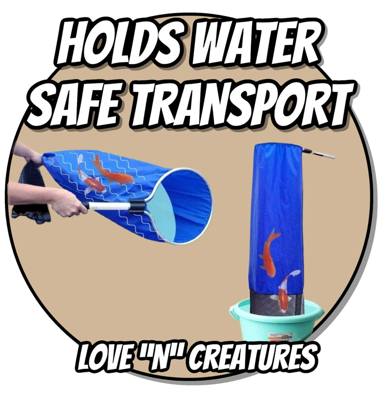 Love "N" Creatures Japanese Koi Sock Aquarium Kit for Medium to Large Fish – Holds Water – Long Knotless Netting Deep Soft Mesh Basket - Spawning, Breeding, Care & Transfer Accessories - BeesActive Australia