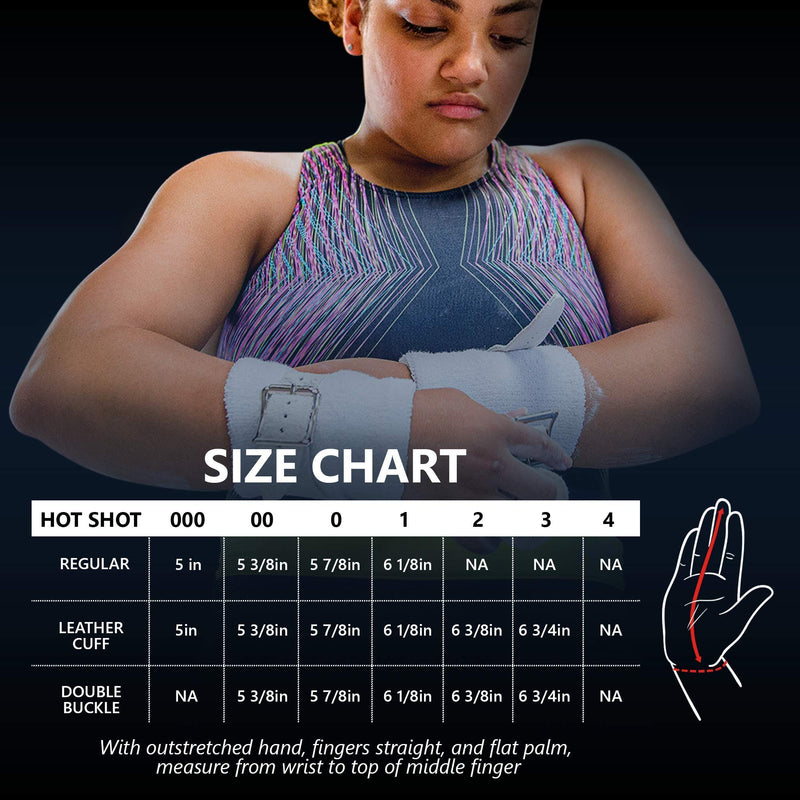 US Glove Women Hot Shot Uneven Bar Grips - Womens Gymnastics Bars Grips - Youth to Adult Girl Sizes - Made in USA 2 (6 3/8") Double Buckle - BeesActive Australia