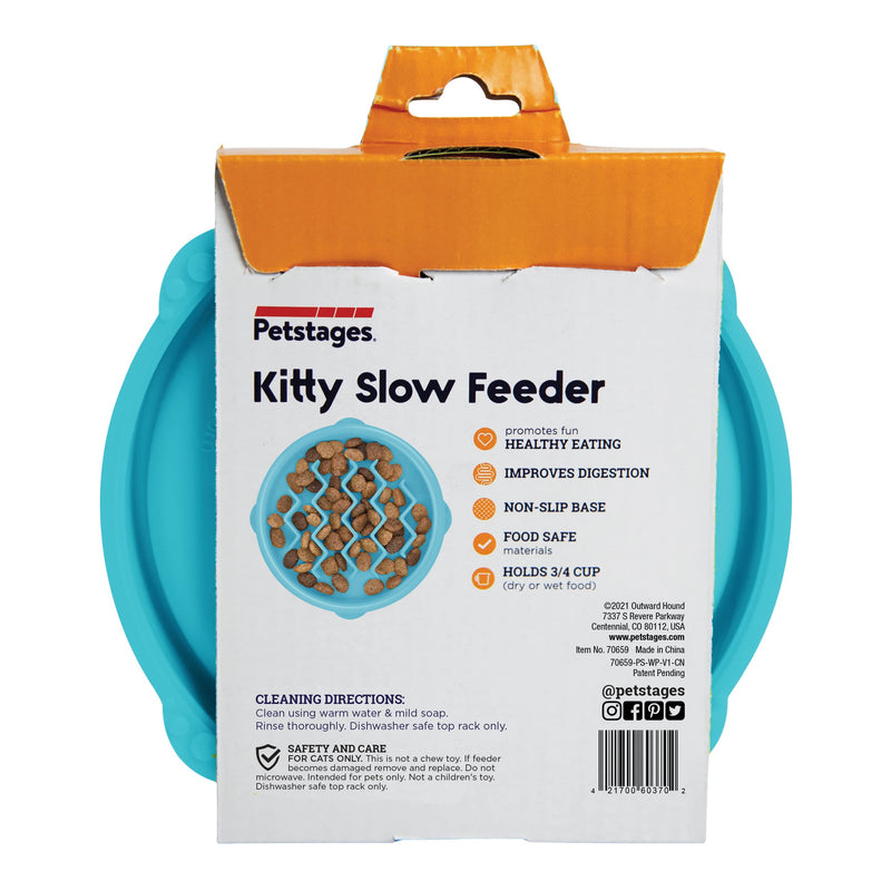 Petstages Interactive Cat Puzzles, Slow Feeders, and Treat Dispensing Toys Feeder Blue Fun Feeder - BeesActive Australia
