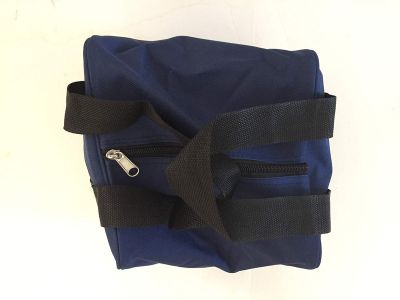 [AUSTRALIA] - Heavy Duty Nylon Bocce Bag - Blue with Black Handles (Fits Eight 110mm Bocce Balls or Smaller) 