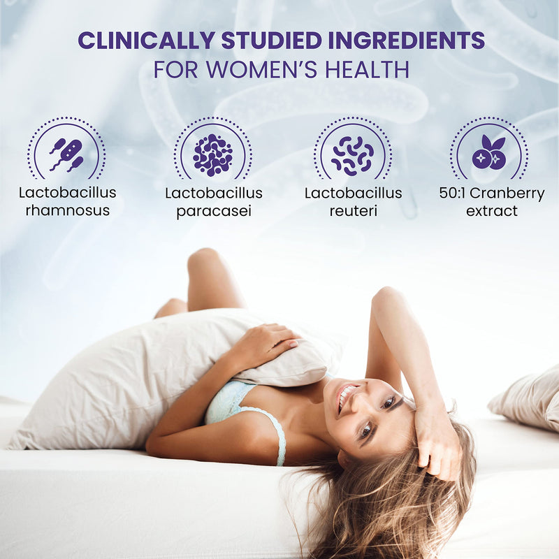 Advanced Probiotics for Women | Scientifically Formulated Vaginal Probiotics, Intimate Flora & UTI | Crafted with 3 Billion Bacterial Cultures - 100 Billion CFU/g Source | Made in UK (180 Capsules) 180 Count (Pack of 1) - BeesActive Australia