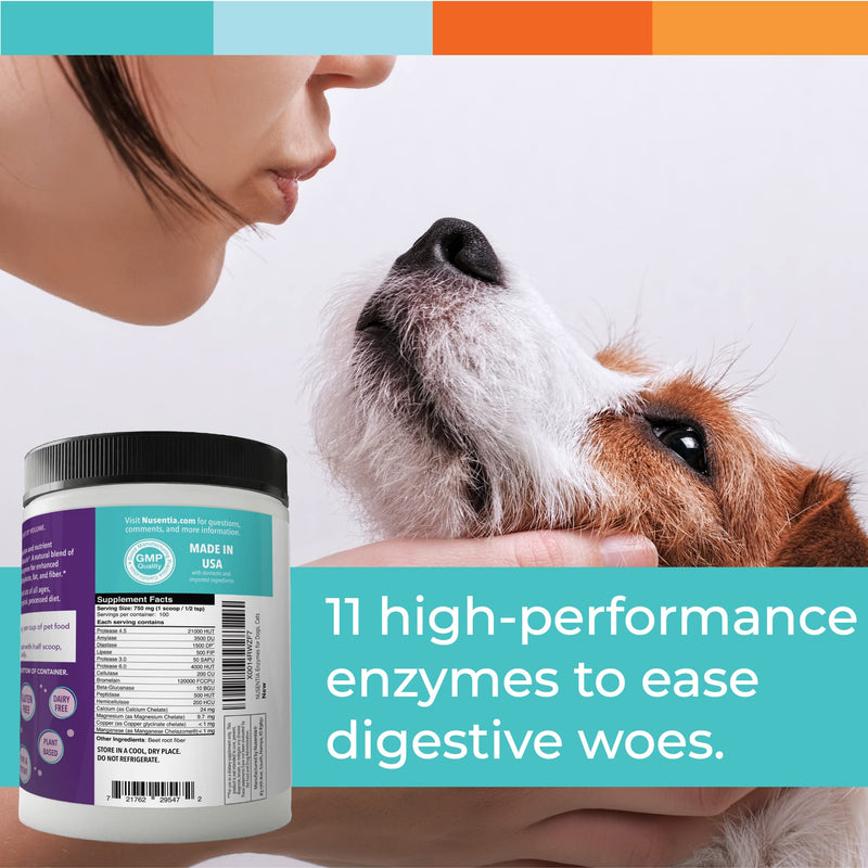 Enzymes for Dogs & Cats - Enzyme Miracle - Systemic & Digestive Enzyme Formula - Powder - 364 Servings - Vegetarian - BeesActive Australia