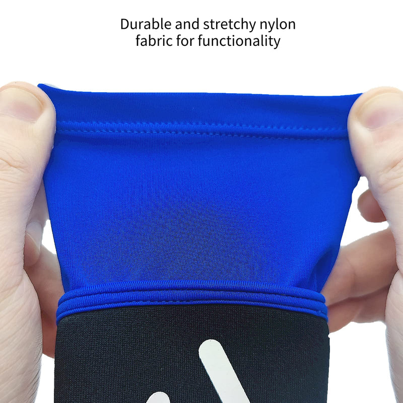 Volleyball Arm Sleeves Passing Forearm Sleeves with Protection Pad and Thumbhole for Youth Protect Arms from Sting 1 Pair Blue 12” - BeesActive Australia