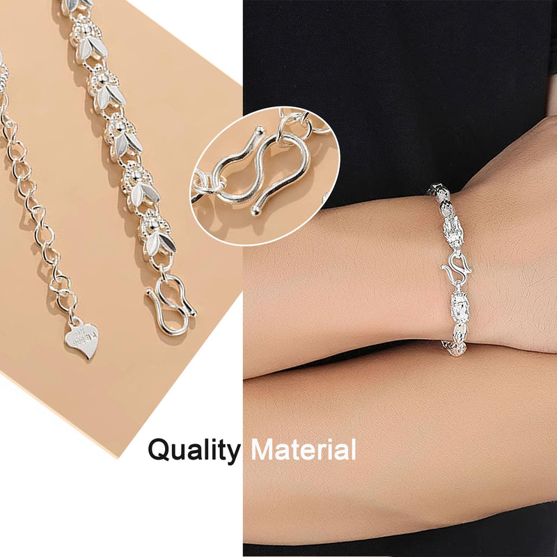 Double Opening 925 Sterling Silver S Hook Necklace Clasps Open Jump Rings for Necklaces Bracelet Or Jewelry Making, Made in Italy.2Silver,0.39 * 0.2IN 2Pcs Silver 0.39in/10MM - BeesActive Australia