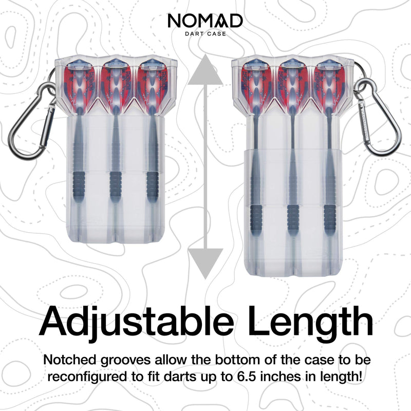 [AUSTRALIA] - Casemaster Nomad Adjustable Dart Case Clear 