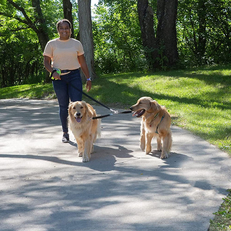 Caldwell's Pet Supply Co. No Tangle Dog Leash Coupler, Double Dog Walker - Trainer Leash - Two Dogs Adjustable Splitter Lead Large - BeesActive Australia