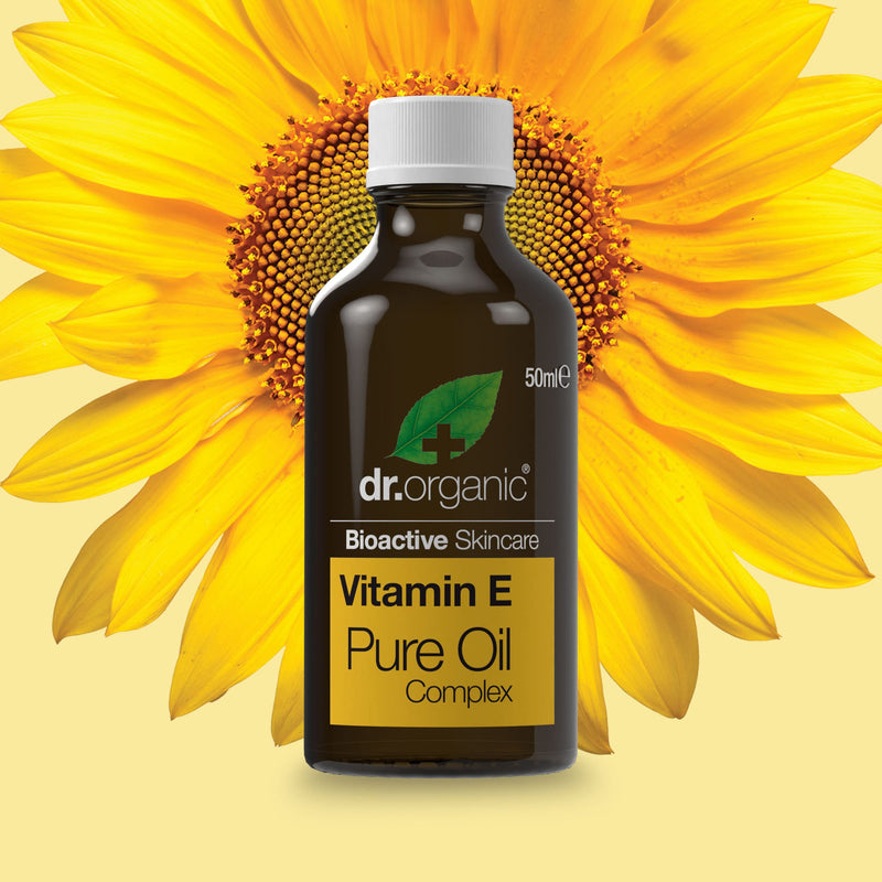 Dr Organic, Organic Vitamin E Pure Oil , Natural , Vegan , Cruelty Free , Paraben & SLS Free , 50 ml (Pack of 1) - BeesActive Australia