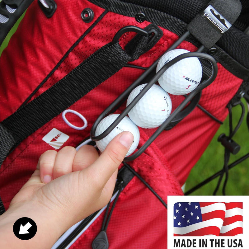 Golf Ball Holder - Pro with Quick-Draw Release (Black) - BeesActive Australia