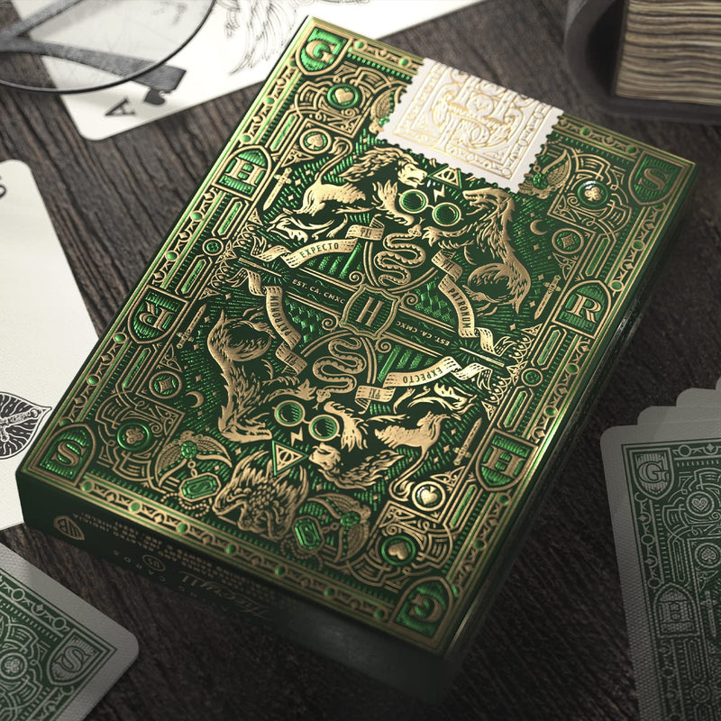 theory11 Harry Potter Playing Cards - Green (Slytherin) - BeesActive Australia