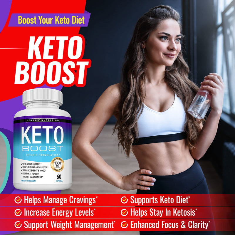Keto Boost Diet Pills Ketosis Supplement - Natural Exogenous Keto Formula Support Energy & Focus, Advanced Ketones for Ketogenic Diet, for Men Women Two - BeesActive Australia
