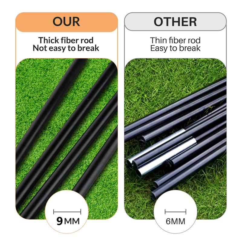 WEKEFON Soccer Goals, Set of 2 - Size 3.6'x2.7' Portable Foldable Pop Up Soccer Net for Backyard Training Goal for Kids and Youth Soccer Practice with Carry Bag - BeesActive Australia