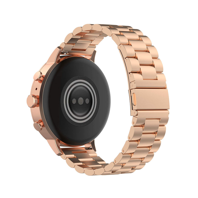 FitTurn Bands Compatible with Garmin Venu 2s SmartWatch -Replacement Classic Stainless Steel Metal WatchBand for Venu 2s SmartWatch (Rosegold) RoseGold - BeesActive Australia