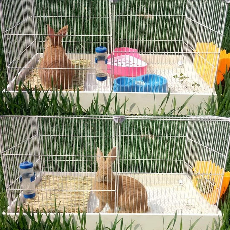 PINVNBY Grass Mat for Rabbit, Bunny Natural Straw Woven Bed, Small Animal Cages Hay Mat Sleeping Chewing, Nesting and Toys for Bunny Guinea Pig Hamster and Rat Bed Mat 6 Pcs - BeesActive Australia