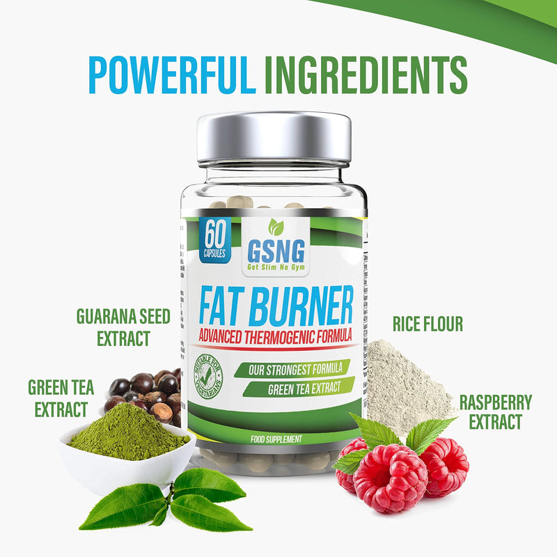 Fat Burner Weight Loss Pills – Metabolism Booster, Appetite Suppressant - Green Tea Extract Lean Slimming Diet Supplement for Men & Women - UK Premium Manufacture - 60 Vegetarian Capsules – GSNG - BeesActive Australia