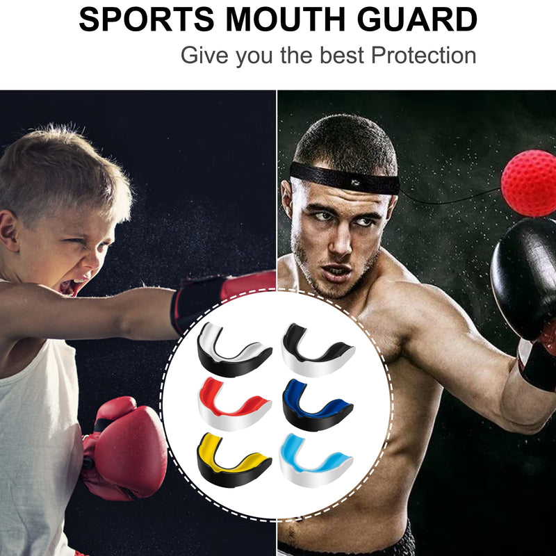 OP variety 6 PCS Mouth Guard Case with Carry Bag, Comfortable & Excellent Breathing, Easy to Fit Youth Sports Mouthguard for Boxing, Rugby, Football, MMA, Karate, and Other Adults Sports. - BeesActive Australia