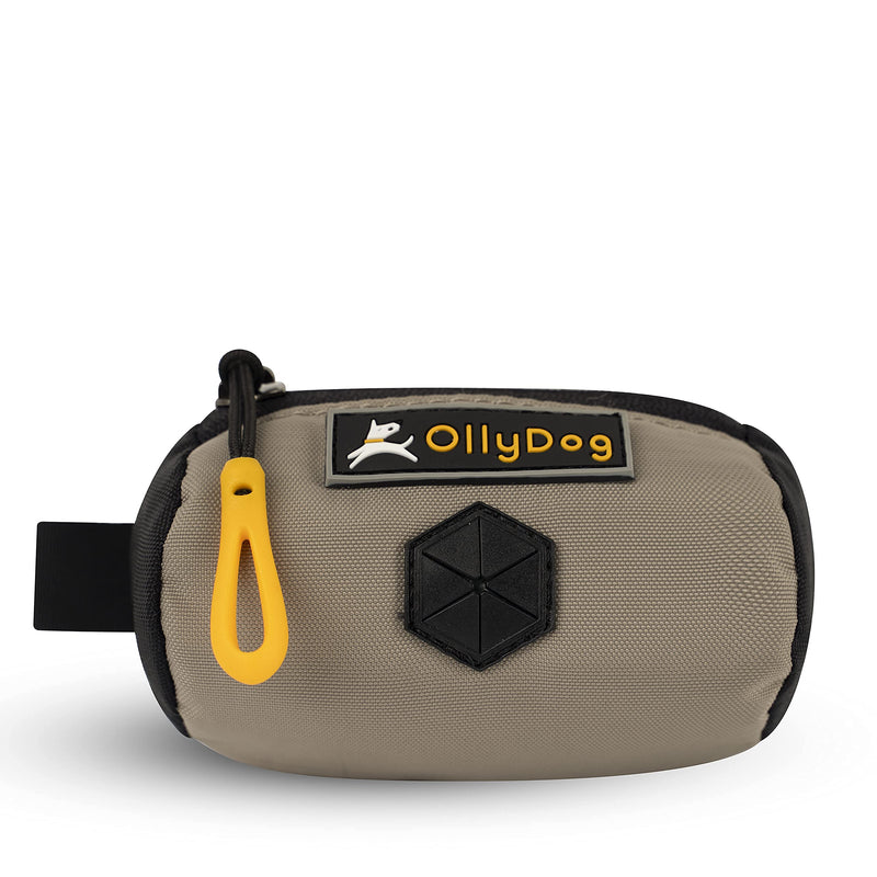 OllyDog Scoop Pick Up, Dog Poop Bag Holder, Dog Poop Bag Dispenser with Leash Attachment, Water Resistant Dog Bag Holder, Dog Accessories, Fits Standard Roll of Doggie Poop Bags Champagne - BeesActive Australia