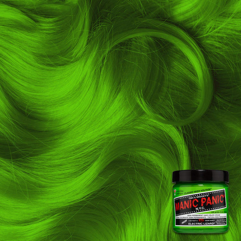 Manic Panic High Voltage Classic Cream Formula, Electric Lizard, 118 ml 612600110296 Green - BeesActive Australia