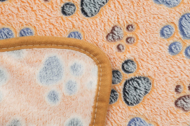 Blankets Super Soft Fluffy Premium Fleece Pet Blanket Flannel Throw for Dog Puppy Cat Paw Medium(32"x40") - BeesActive Australia