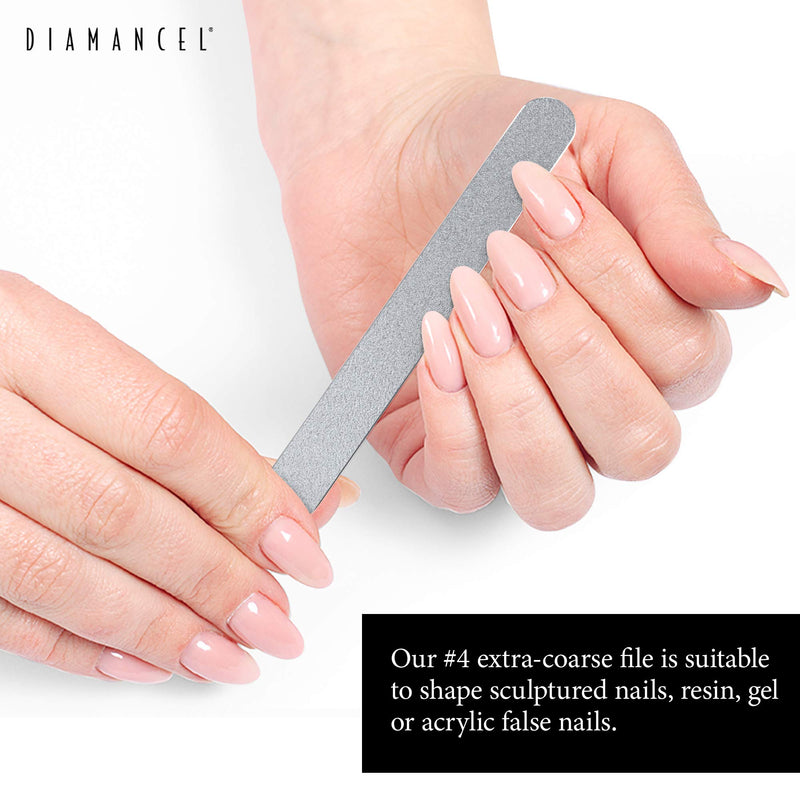 Diamancel Luxury Diamond Nail File – #4 Extra Coarse Grit – To Shape Sculptured, Acrylic, Resin & Gel False Nails - BeesActive Australia