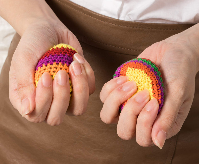 [AUSTRALIA] - Crochet Knitted Sacks Foot Kick Balls Footbags (6-Pack) 