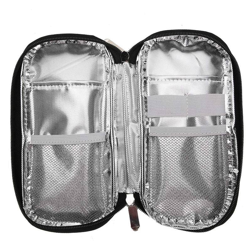 Insulin Cooler Travel Case, Portable Insulated Medication Cooler Bag for Diabetic Kit Insulin Pen Glucose Meter, 8.3 x 4.5 x 1.2in - BeesActive Australia