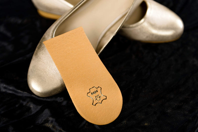 1 x Heel Raise, Heel Lift Elevator, Heel Pad, Orthotic Wedge, Many Widths and Heights, Leather Cover, Kaps Topmed Plus, Supplied to NHS, 1 Piece (Height 10 mm / 0.4 inch - Size S) height 10 mm / 0.4 inch - size S - BeesActive Australia