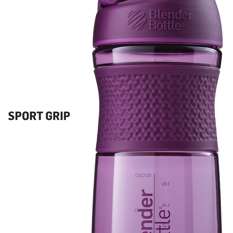 BlenderBottle SportMixer Shaker Bottle Perfect for Protein Shakes and Pre Workout, 20-Ounce, Black - BeesActive Australia